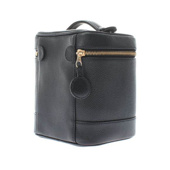 Chanel Vanity Black Gold Hardware Caviar Skin Handbag - Picture 2 of 11